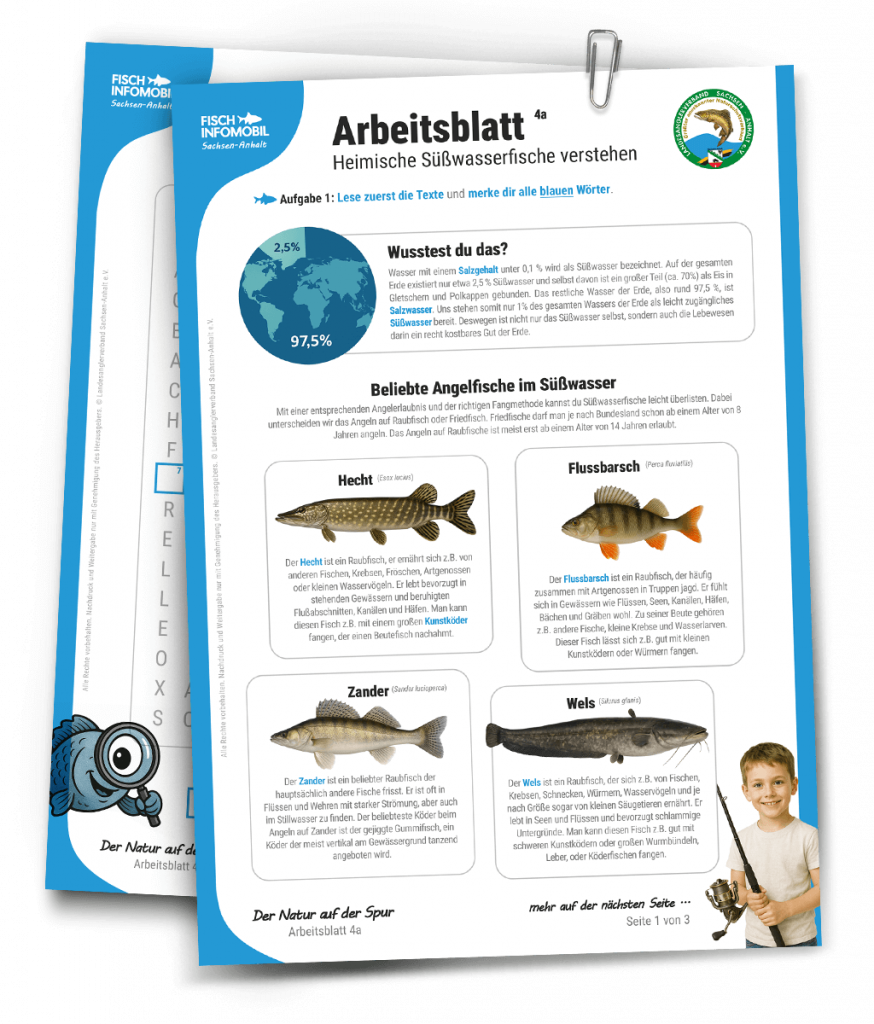 Süßwasserfische + Rätsel